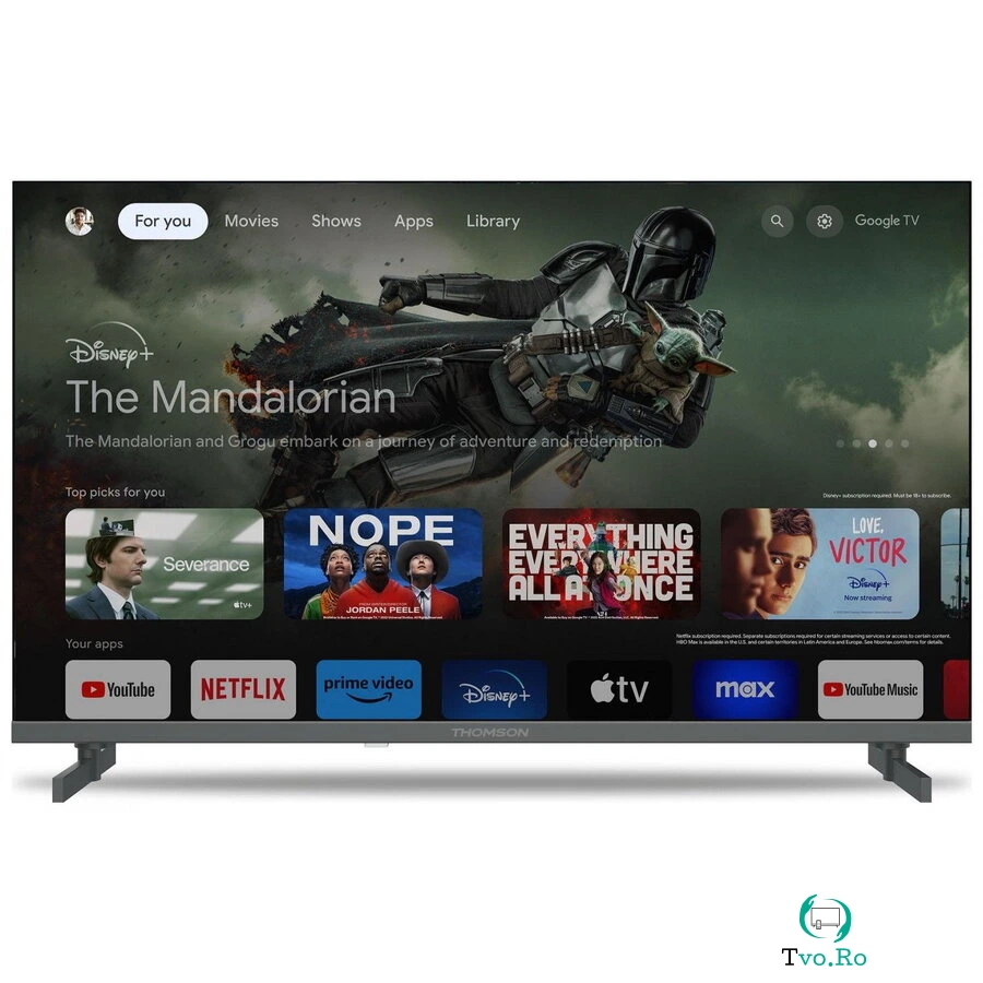 Thomson Televizor Thomson 65QG4S14, 65, 163 cm, QLED, 4K UHD, Smart TV, WiFi, Bluetooth, 144Hz, Negru la 3,073.99 lei ron