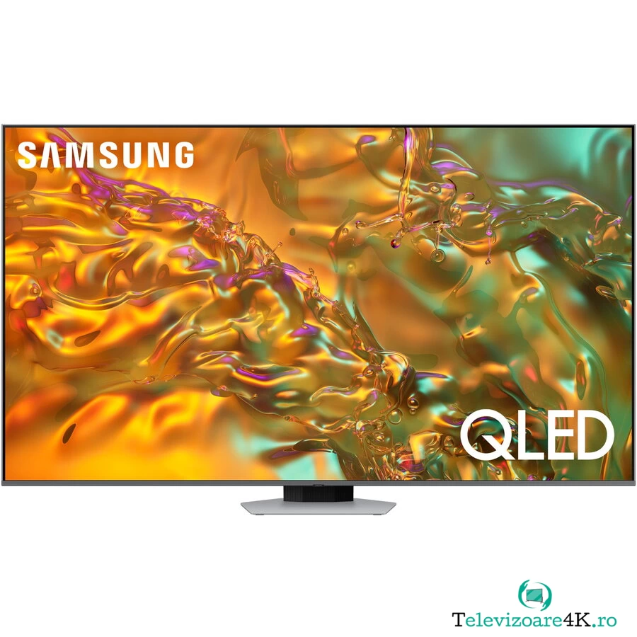 Samsung Televizor SAMSUNG QLED 55Q80D, 138 cm, Smart, 4K Ultra HD, 100 Hz, Clasa F, Negru