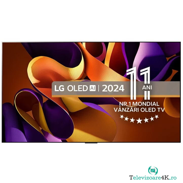 LG Televizor LG OLED evo OLED65G42LW, 164 cm, Smart, 4K Ultra HD, 100 Hz, Clasa F (Model 2024), Negru
