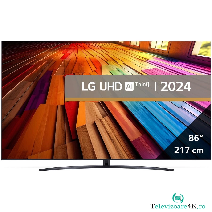 LG Televizor LG LED 86UT81003LA, 218 cm, Smart, 4K Ultra HD, Clasa F (Model 2024)