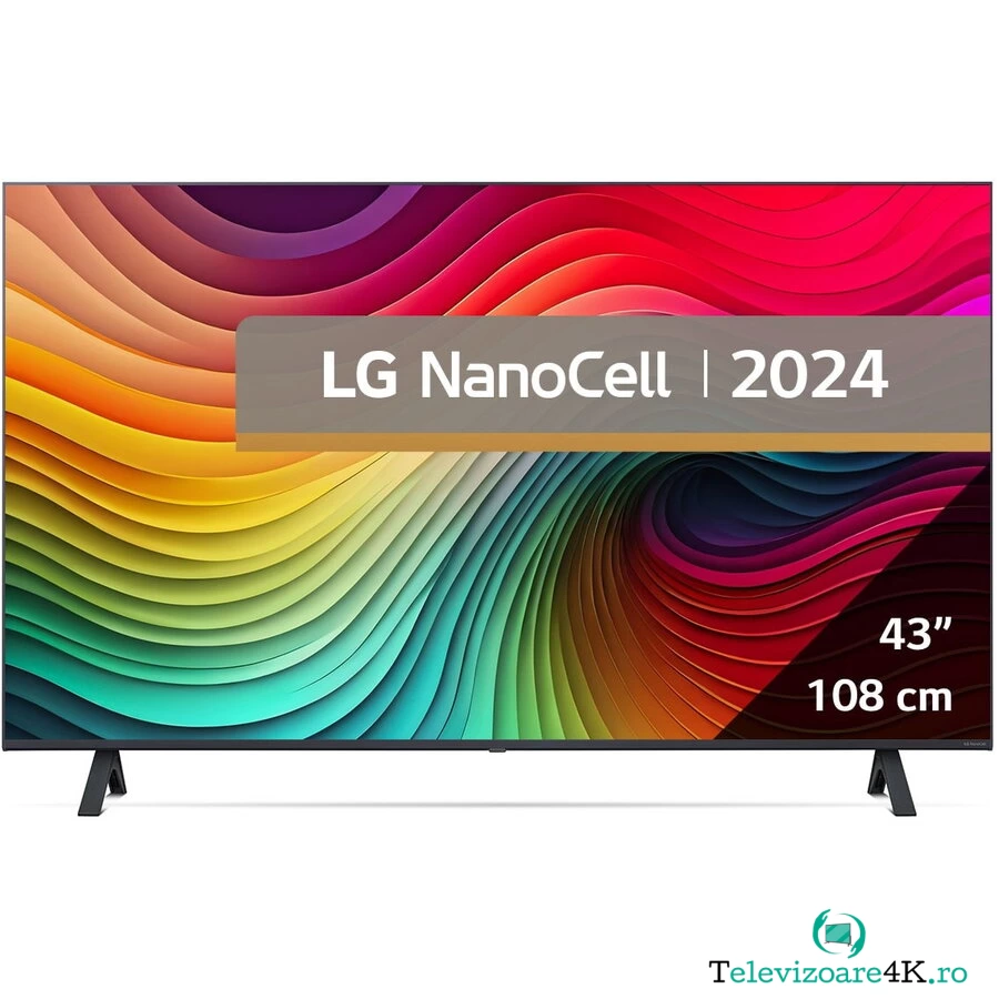 LG Televizor LG NanoCell 43NANO81T3A, 108 cm, Smart, 4K Ultra HD, Clasa G (Model 2024)