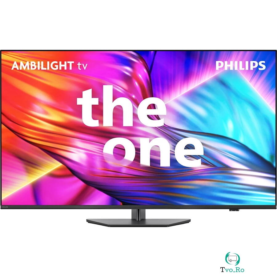 Philips Televizor LED Smart Philips 75PUS8919, Ambilight TV, Ultra HD 4K, HDR10+, 189cm, 3840 x 2160 pixeli, Gri-Antracit
