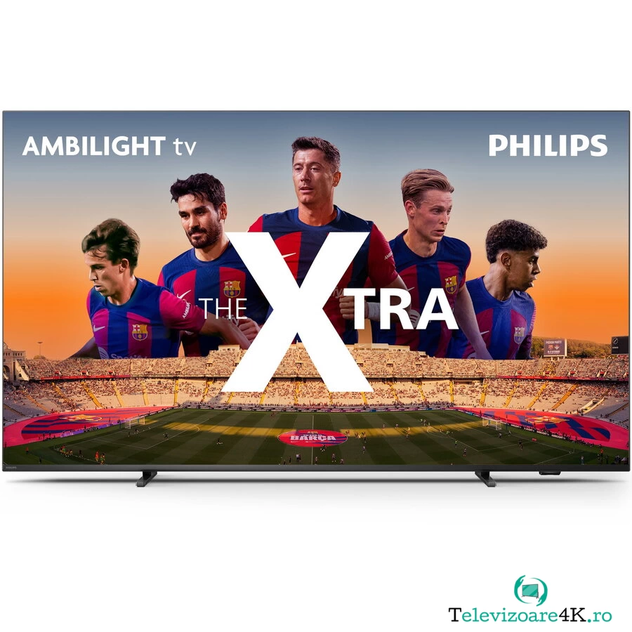 Philips Televizor Philips AMBILIGHT tv MiniLED 55PML9008, 139 cm, Smart, 4K Ultra HD, 100hz, Clasa F