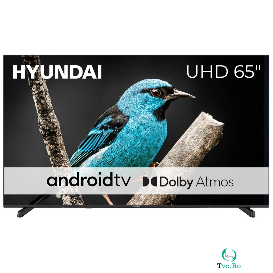 Hyundai Televizor LED Hyundai ULX65359G, Smart TV , 65, 163CM, Ultra HD 4K , AndroidTV, clasa E, Negru