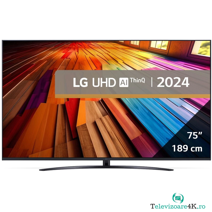 LG Televizor LG LED 75UT81003LA, 189 cm, Smart, 4K Ultra HD, Clasa F (Model 2024)