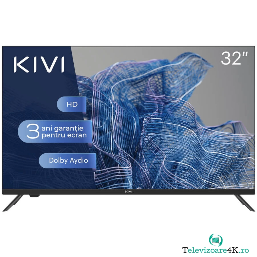 KIVI Televizor LED Kivi 32H550NB, 80 cm, HD, Clasa G, Negru la 714.99 lei ron