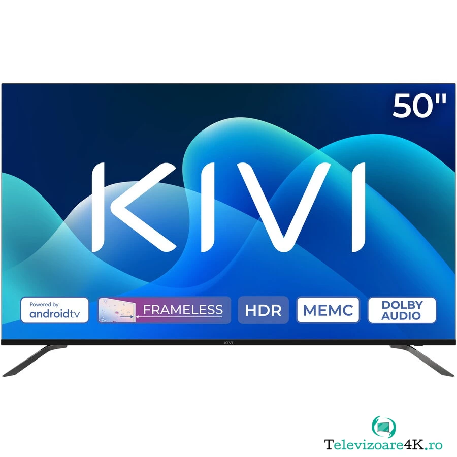 KIVI Televizor KIVI LED 50U730QB, 127 cm, Smart Android TV, 4K Ultra HD, Clasa G