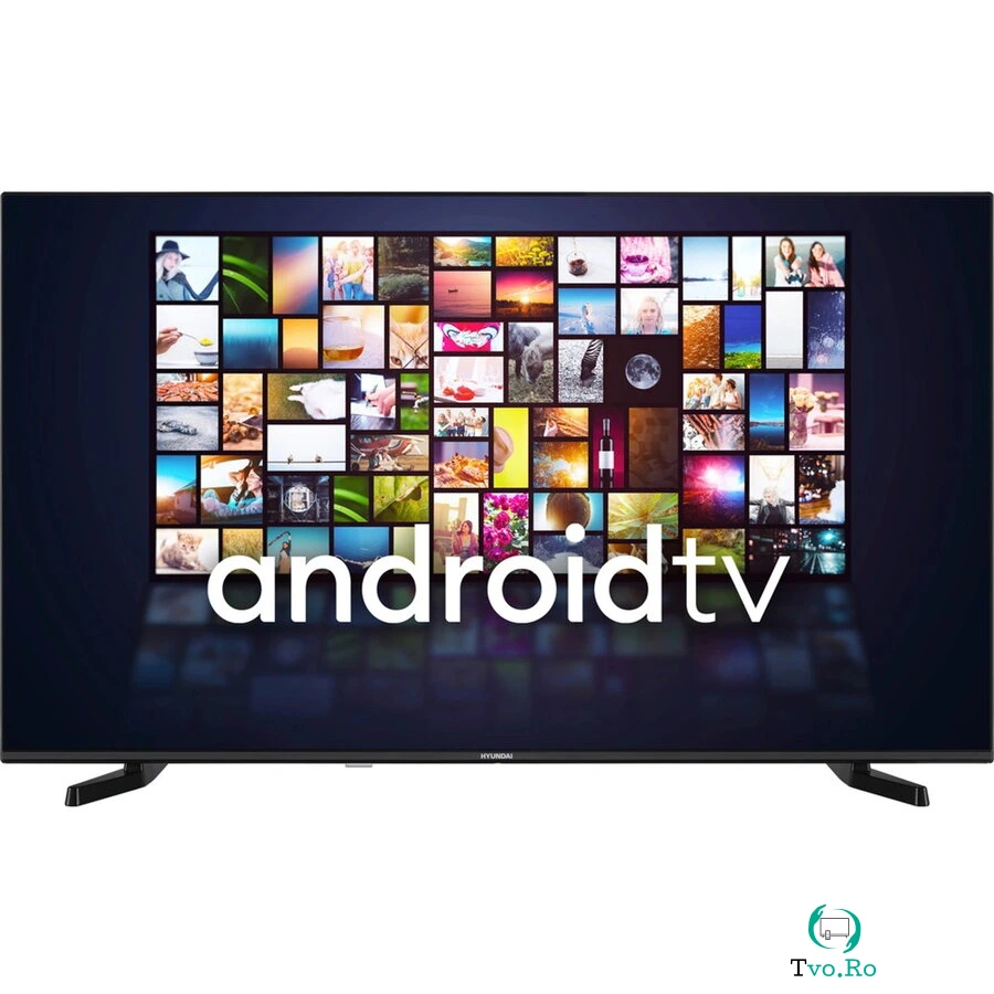 Hyundai Televizor Smart Hyundai ULX43359G, LED, 43, 108 cm, 4K UHD, Android TV, Bluetooth, DLNA, Wi-Fi, clasa F, Negru