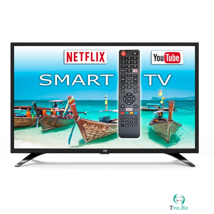 LIN Televizor LIN, 43, LIN, SMART TV, Full HD, DVB-T2, Negru