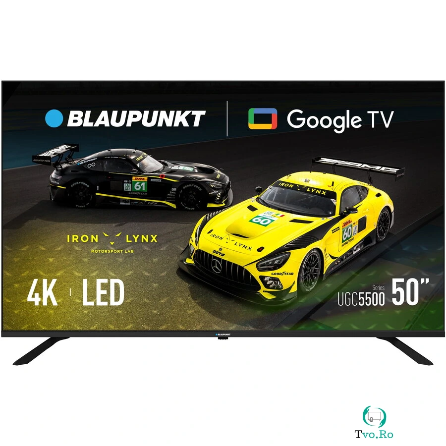 Blaupunkt Televizor Blaupunkt LED 50UGC5500S, 127 cm, Smart Google TV, 4K Ultra HD, Clasa G, Negru la 1,875.99 lei ron
