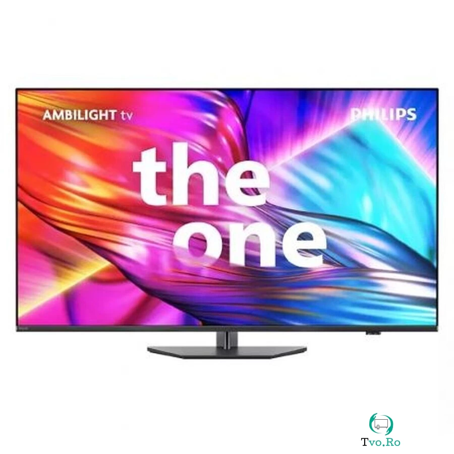 Philips Televizor LED Philips43PUS8919-12, 109 cm, Ultra HD 4K, Smart TV, Ambilight, WiFi, CI+, 3840 x 2160 pixeli, clasa energetica G, Gri Antracit