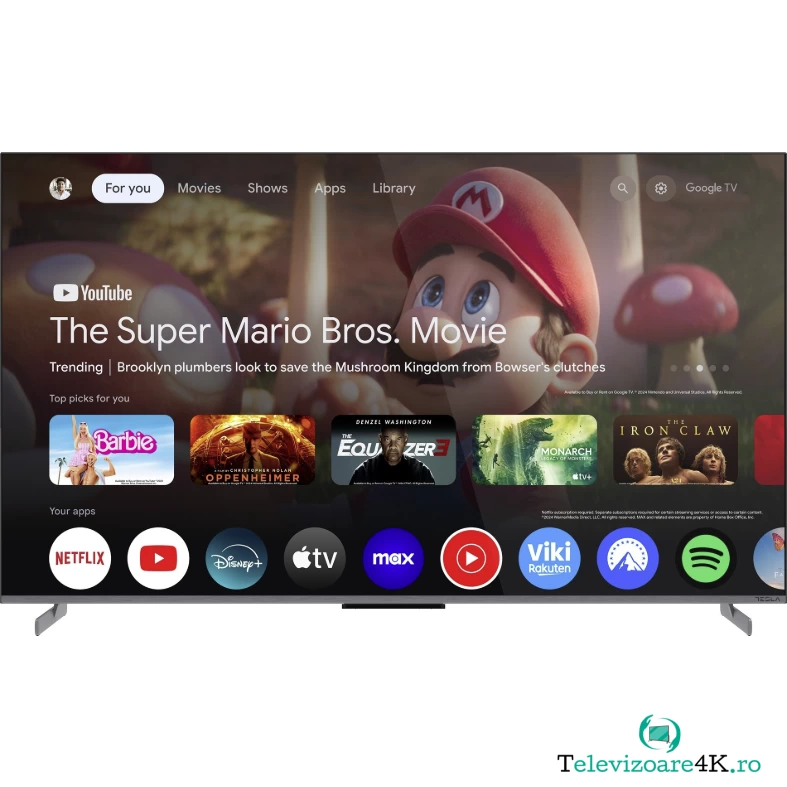 TESLA Televizor Tesla QLED G55S949GUS, Smart Google TV, 4K Ultra HD