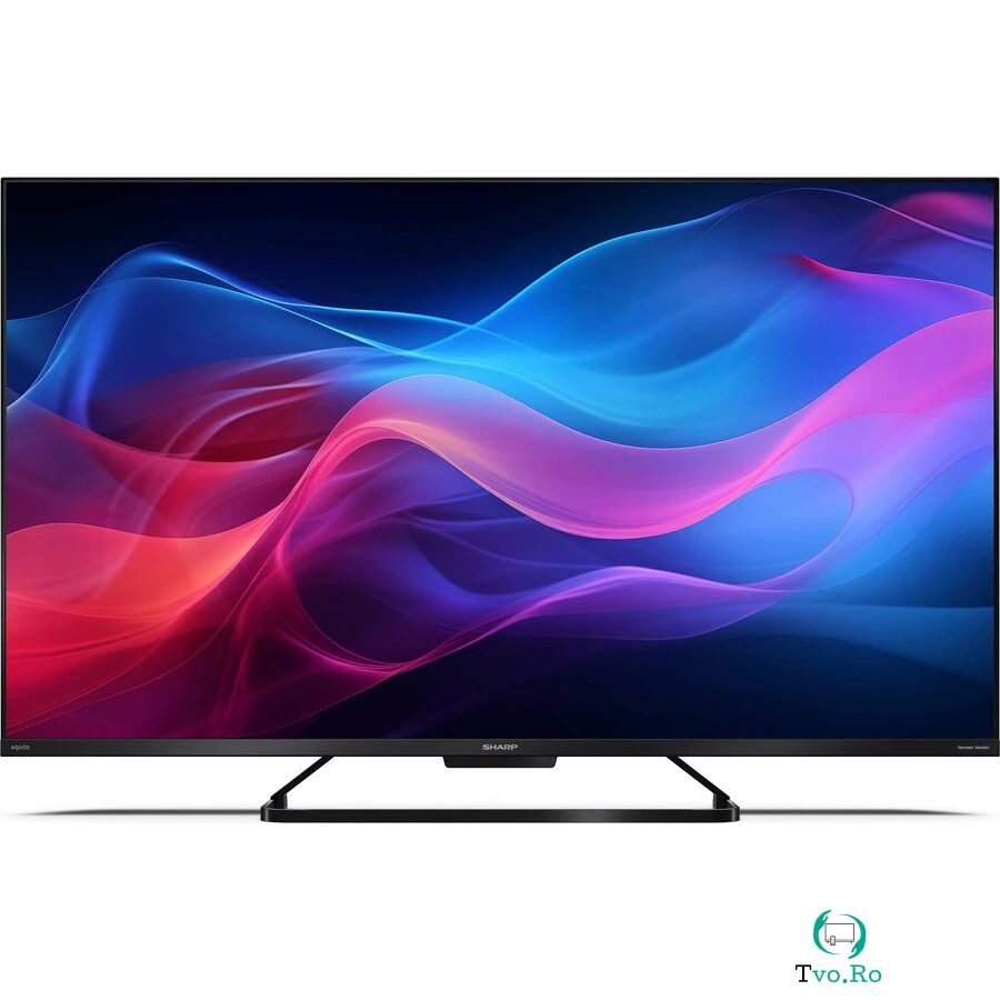 Sharp Televizor Sharp 43GR8265E, 43” (108cm), 4K Ultra HD, QLED, Smart, Google Frameless TV, 144Hz, Dolby Vision IQ, Dolby Atmos, Harman/Kardon, Negru