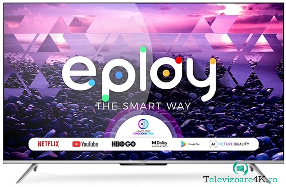 Televizor LED Allview Smart TV Android 50ePlay7100-U Seria ePlay7100-U 126cm argintiu-negru 4K UHD HDR