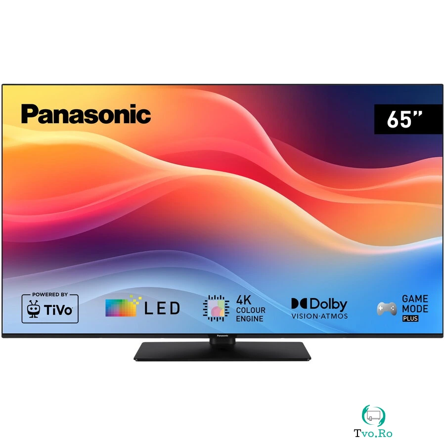 Panasonic Televizor Panasonic LED TB-65W61AEZ, 164 cm, Smart, 4K Ultra HD, Clasa E (Model 2025), Negru