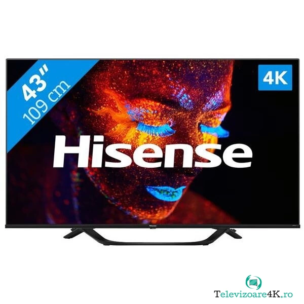 HISENSE Televizor LED Hisense 43A66H, 109 cm, Ultra HD 4K, Smart TV, WiFi, CI+, Negru