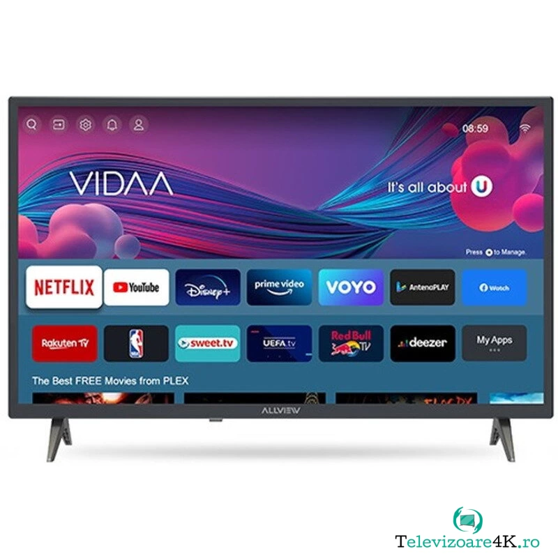Allview Televizor LED Allview, 81 cm, smart, HD-Ready, 32iPlay6000, Negru la 549.00 lei ron