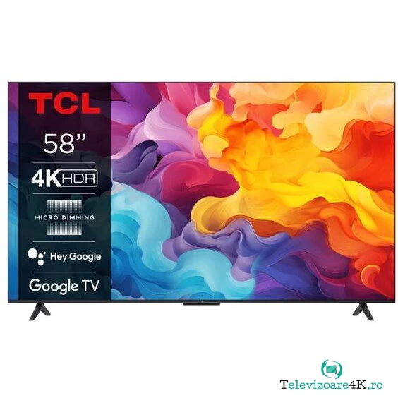 TCL Televizor LED TCL 147 cm (58) 58V6B, Ultra HD 4K, Smart TV, WiFi, CI