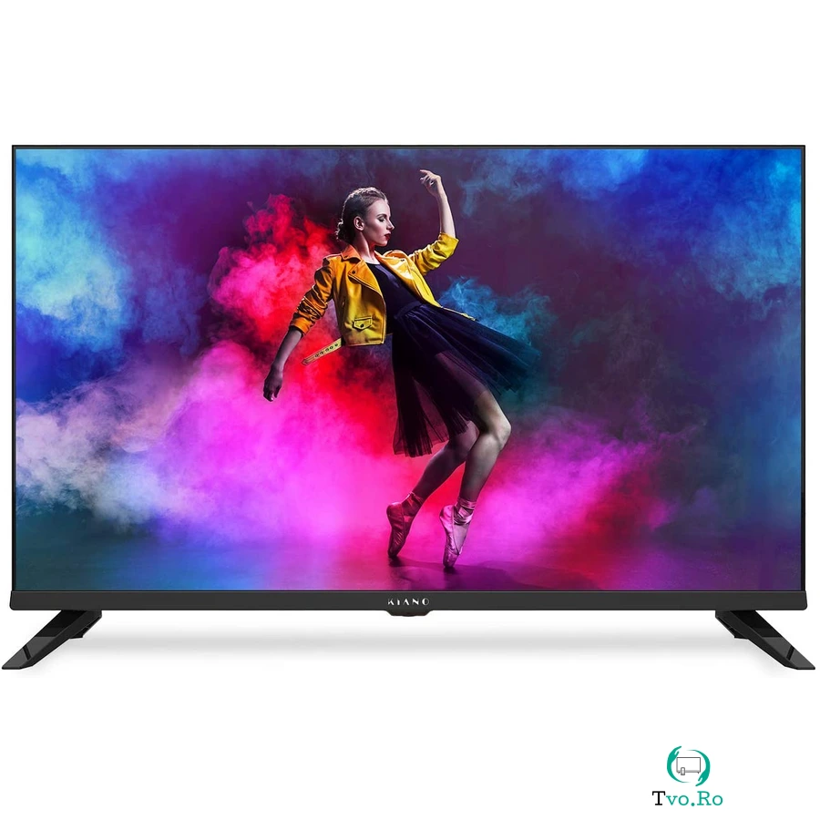 Kiano Televizor Kiano Elegance TV Smart 80 cm 32 inci | LED HD | Android 11.0 Dolby | 3x HDMI | 1GB RAM DDR + 8GB FLASH | Cadre metalice | CLASA E | la 759.99 lei ron